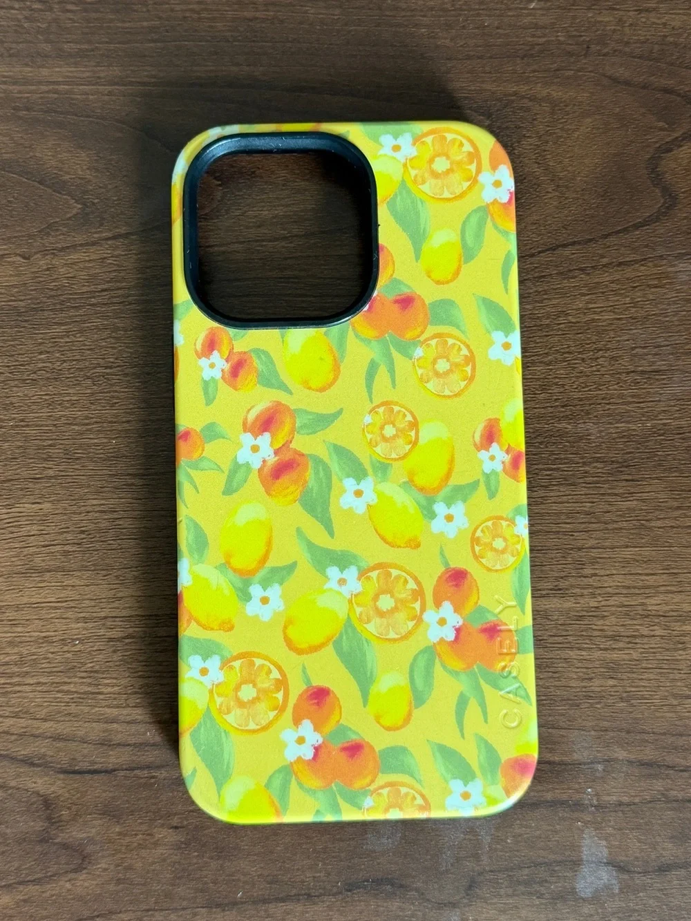 Yellow Citrus Floral iPhone Case